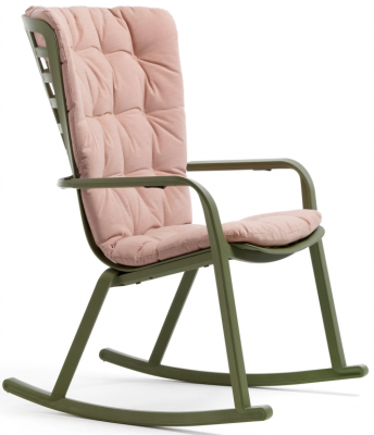 Кресло-качалка пластиковое с подушкой Folio