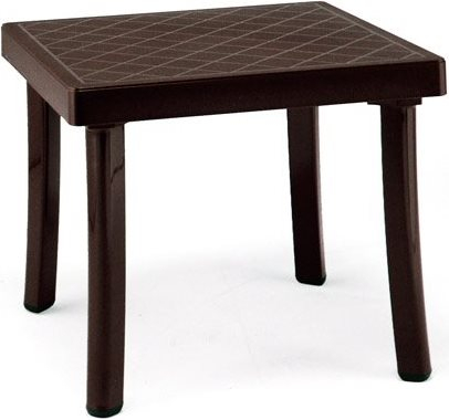Столик пластиковый для лежака, Rodi, 460х460х400 мм,  кофе
