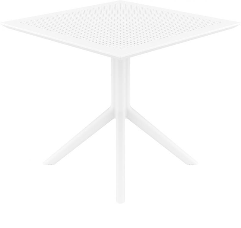 Стол пластиковый, Sky Table 80, 800х800х740 мм,  белый