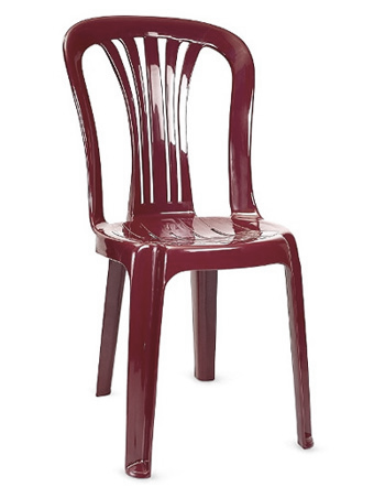 Пластиковый стул «PL Рим», бордовый