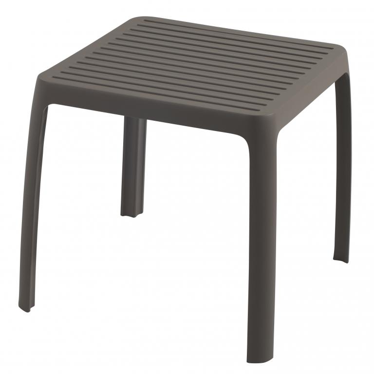 Столик пластиковый для шезлонга, Wave Side Table, 420х420х365 мм,  тортора