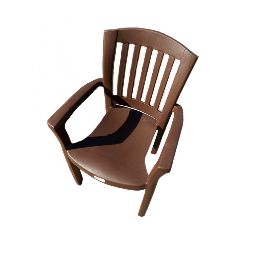 Пластиковое кресло «PL Анкона» бордовое