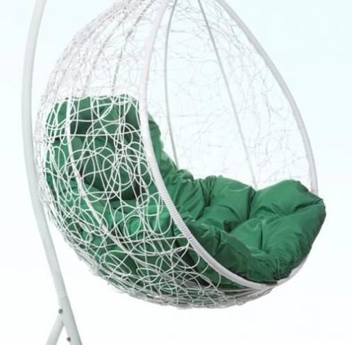 Подушка для одноместного подвесного кресла зелёная