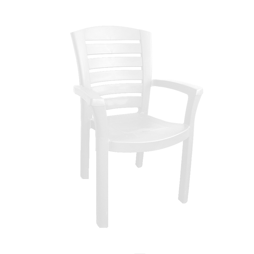 Пластиковое кресло «PL Капри» белое