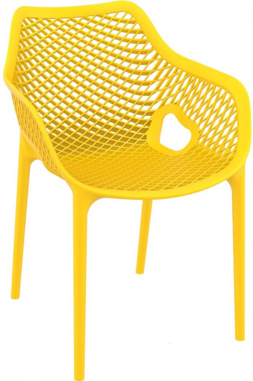 Кресло пластиковое, Air XL, желтый