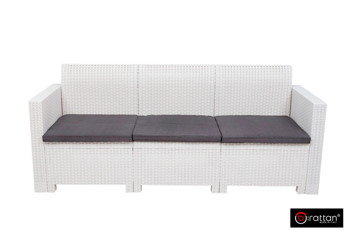 Итальянский 3х-местный диван на террасу NEBRASKA SOFA 3