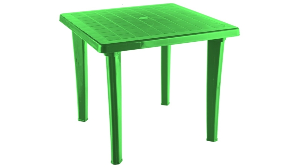 Стол пластиковый «EL квадратный» зеленый