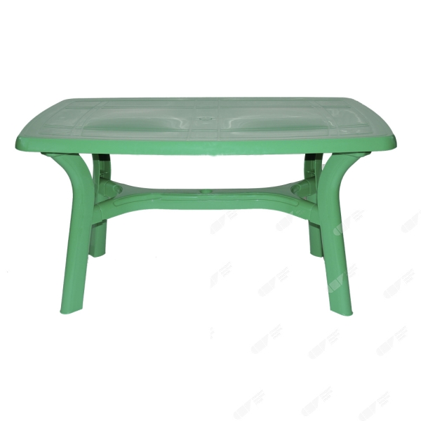 Пластиковый обеденный садовый стол прямоугольный «СП Премиум», зелёный