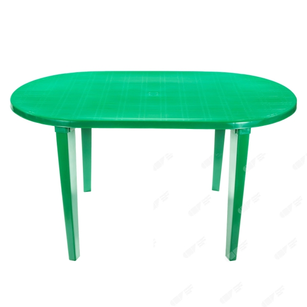 Стол пластиковый садовый "СП овальный" зелёный