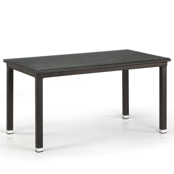 Плетеный стол T256A-W53-140x80 Brown