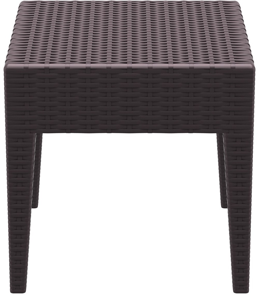 Столик плетеный для шезлонга, GT 1009, 450х450х450 мм,  коричневый