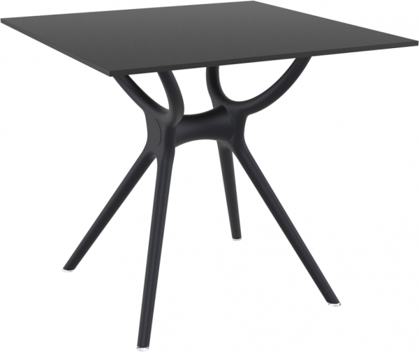 Столешница квадратная, Air Table, 800х800х12 мм,  черный