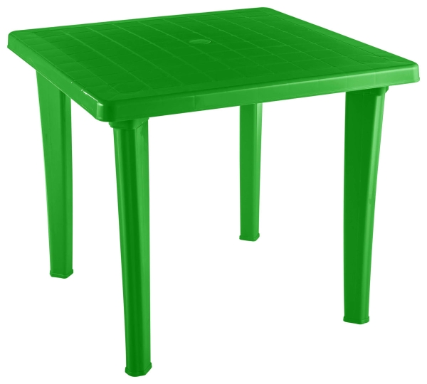 Стол пластиковый «EL квадратный» зеленый